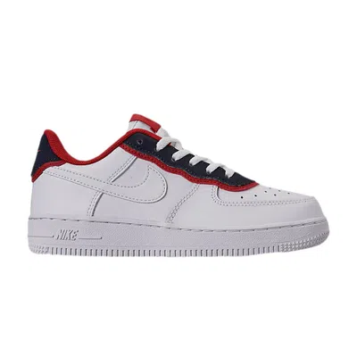 Pre-owned Nike Air Force 1 Low Lv8 Ps 'double Layer - Obsidian Red' | White | Kid's Size 3
