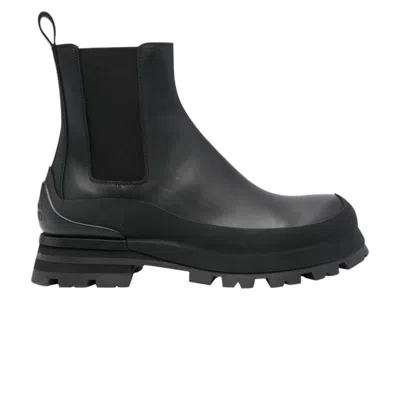 Pre-owned Alexander Mcqueen Wander Chelsea Ankle Boot 'black' | Men's Size 45