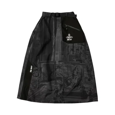 Pre-owned Palace X Vivienne Westwood Gore-tex Skirt 'mono Print' | Multi-color | Men's Size L