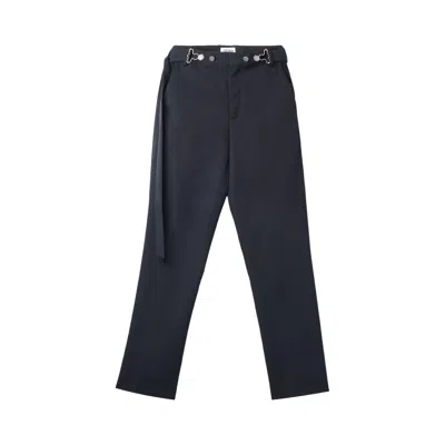 Pre-owned Jean Paul Gaultier Overall Buckle Belted Pants 'black' | Men's Size 38