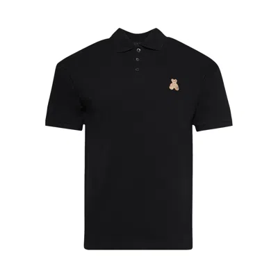 Pre-owned Palm Angels Mini Bear In Mind Polo Shirt 'black' | Men's Size M