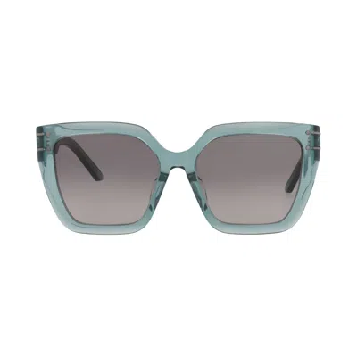 Pre-owned Dior Square Sunglasses 'green/smoke' | Women's Size Onesize