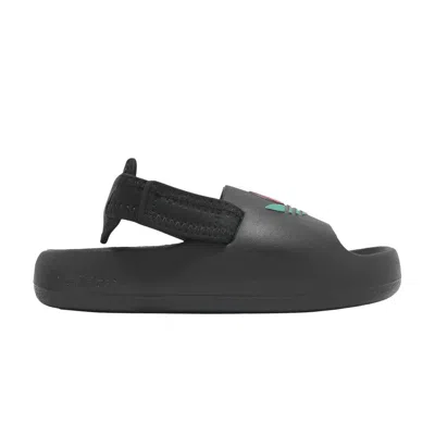 Pre-owned Adidas Originals Adidas Adifom Adilette Slide C 'black Scarlet Green' | Kid's Size 1