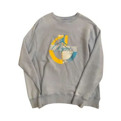 Pre-owned Air Jordan X Union La Crewneck Sweatshirt 'psychic Blue' | Men's Size M