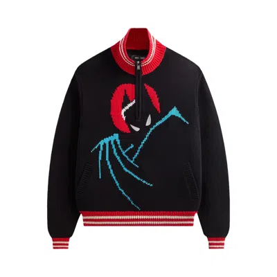 Pre-owned Kith X Batman Wyona Quarter Zip Sweater 'black' | Men's Size Xl