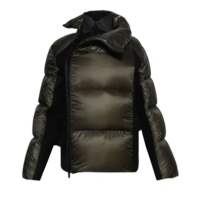 Pre-owned Sacai Ripstop Padded Jacket 'khaki/navy' | Tan | Women's Size 2