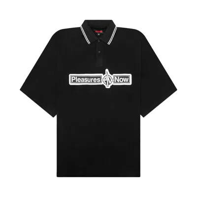 Pre-owned Pleasures Boxy Polo 'black' | Men's Size S