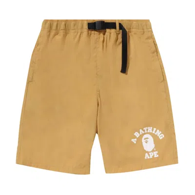 Pre-owned Bape College Beach Shorts 'yellow' | Men's Size Xxl
