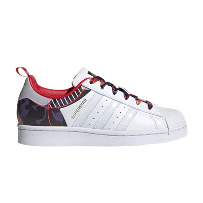 Pre-owned Adidas Originals Adidas Superstar J 'chinese New Year - Year Of The Ox Camo' | White | Kid's Size 3.5