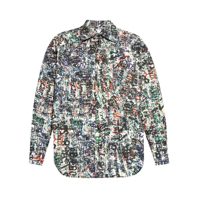 Pre-owned Bottega Veneta Memory Print Long-sleeve Shirt 'chalk/multicolor' | White | Men's Size 56