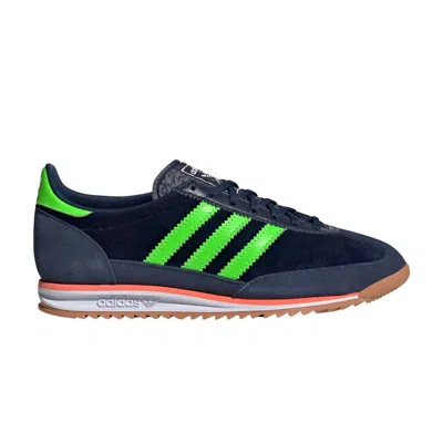 Pre-owned Adidas Originals Adidas Wmns Sl72 Og 'night Indigo Green Velvet' | Blue | Women's Size 10.5