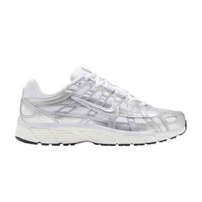 Pre-owned Nike Wmns P-6000 'white Metallic Silver' | Women's Size 11