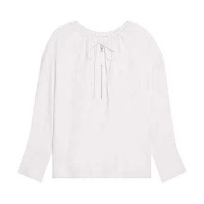 Pre-owned Helmut Lang Drawstring Shirt 'white' | Women's Size S