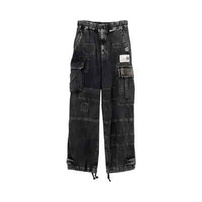 Pre-owned Miharayasuhiro Maison Mihara Yasuhiro Repair Cargo Trousers 'black' | Men's Size 48