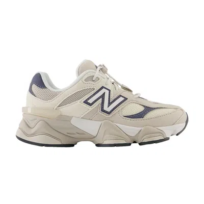 Pre-owned New Balance 9060 Little Kid Wide 'moonrock Linen Lace Toggle' | Cream | Kid's Size 10.5 In White