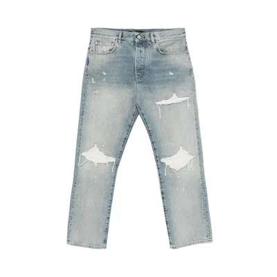 Pre-owned Amiri Suede Straight Mx1 Jean 'antique Indigo' | Blue | Men's Size 38
