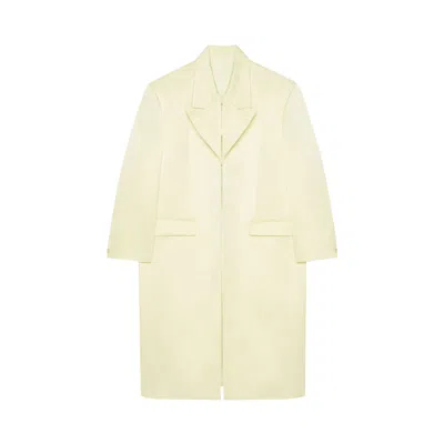 Pre-owned Givenchy Notched Lapel Coat 'butter' | Yellow | Women's Size 36