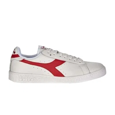 Pre-owned Diadora Game L Low Waxed 'white Chili Peppers' | Red | Men's Size 4.5