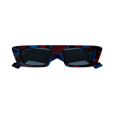 Pre-owned Gucci Flattop Frame Sunglasses 'havana/blue' | Brown | Men's Size Onesize