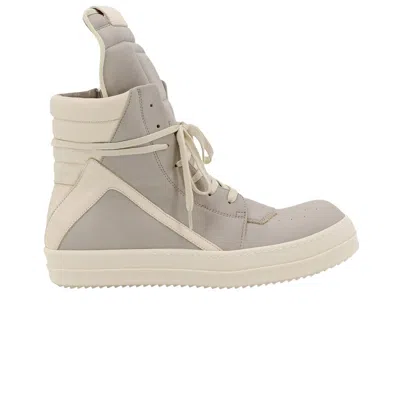 Pre-owned Rick Owens Geobasket High 'pearl' | Grey | Men's Size 41.5