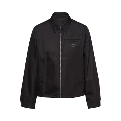 Pre-owned Prada Re-nylon Blouson Jacket 'black' | Men's Size 50