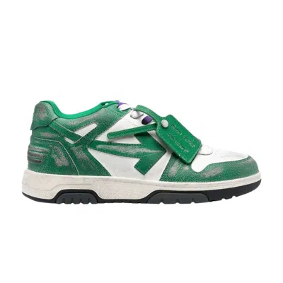 Pre-owned Off-white Out Of Office Vintage Leather 'white Green' | Men's Size 40