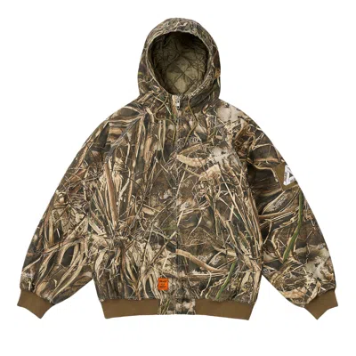 Pre-owned Palace 10 oz Hooded Jacket 'realtree' | Multi-color | Men's Size Xl