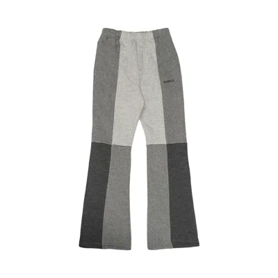 Pre-owned Purple Brand Hwt Fleece Flared Sweatpant 'grey' | Men's Size S