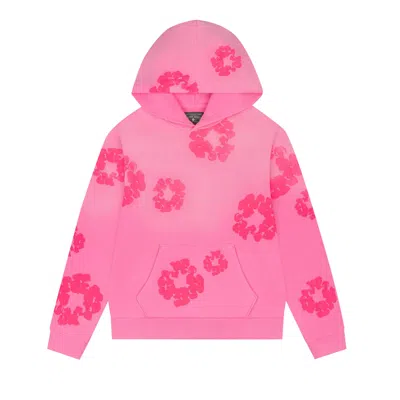 Pre-owned Denim Tears Mono Cotton Wreath Hoodie 'pink' | Men's Size Xs
