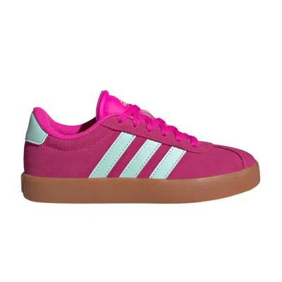 Pre-owned Adidas Originals Adidas Vl Court 3.0 K 'shock Pink Semi Flash Aqua' | Kid's Size 7