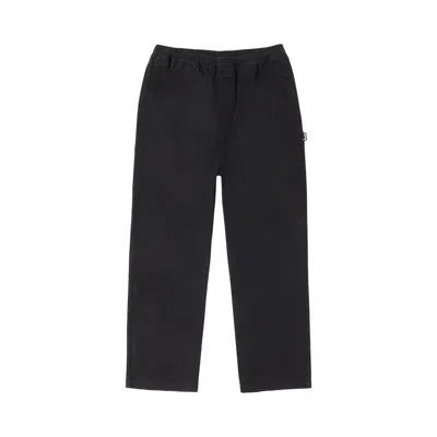 Pre-owned Stussy Beach Pant Cotton Twill 'black' | Men's Size S