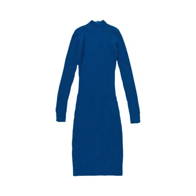 Pre-owned Honor The Gift Rib Dress 'blue' | Women's Size M