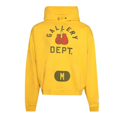 Pre-owned Gallery Dept. Boxing Merch Hoodie 'gold Yellow' | Men's Size L