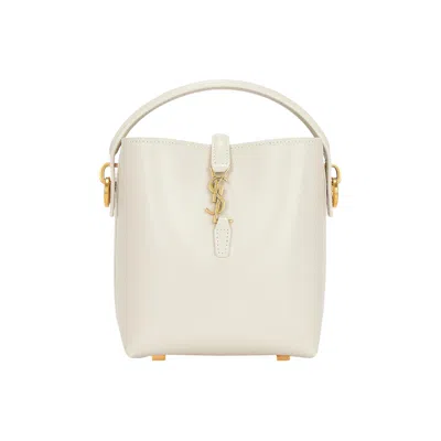 Pre-owned Saint Laurent Le 37 Leather Shoulder Bag 'crema Soft' | White | Women's Size Onesize