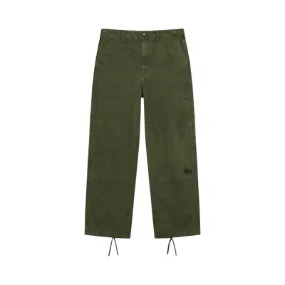 Pre-owned Stussy Field Pant Ripstop 'olive Green' | Men's Size 28