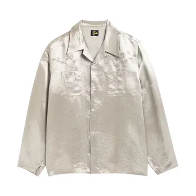Pre-owned Needles Long-sleeve Cowboy One-up Shirt 'beige' | Tan | Men's Size S