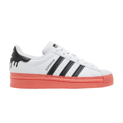 Pre-owned Adidas Originals Adidas Superstar Big Kid 'paint Drip - White Turbo' | Kid's Size 5