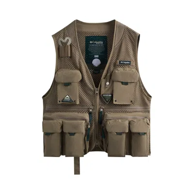 Pre-owned Kith For Columbia Pfg Cool Creek Vest 'pebble' | Brown | Men's Size L