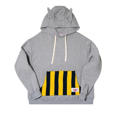 Pre-owned Charles Jeffrey Loverboy Patch Rabbit Ears Hoodie 'grey' | Men's Size Xxl