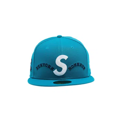Pre-owned Supreme X Homerun S Logo New Era 'teal' | Men's Size 7.5 In Blue