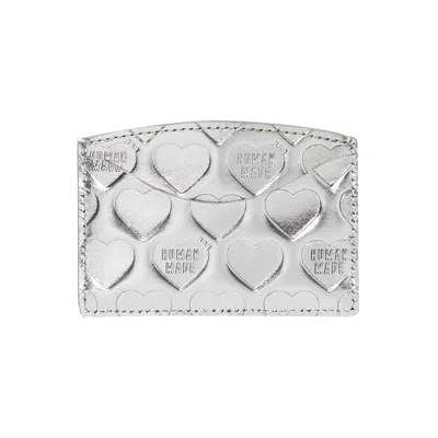 Pre-owned Human Made Leather Card Case 'silver' | Men's Size Onesize