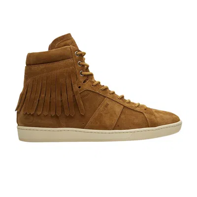 Pre-owned Saint Laurent Sl-18 Fringe High 'tan' | Men's Size 40 In Brown