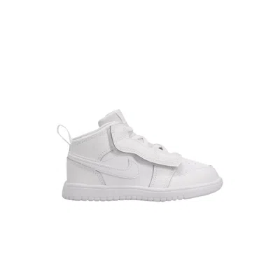 Pre-owned Air Jordan 1 Mid Alt Td 'triple White' | Infant Size 2