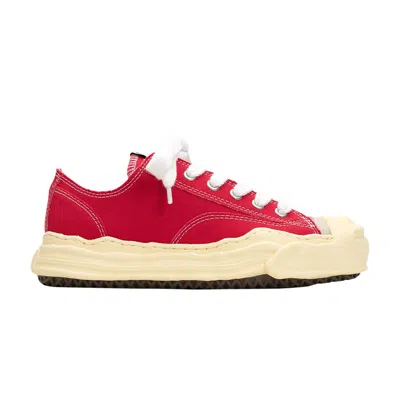 Pre-owned Miharayasuhiro Maison Mihara Yasuhiro Maison Mihara Yasuhiro Hank Vintage Sole Canvas Low 'red' | Men's Size 43