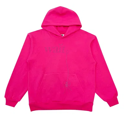 Pre-owned Sp5der Wait Stone Rhinestone Hoodie 'pink' | Men's Size Xl