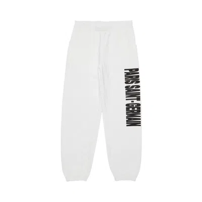 Pre-owned Paris Saint-germain Goat Exclusive  Headline Logo Sweatpants 'white' | Men's Size L
