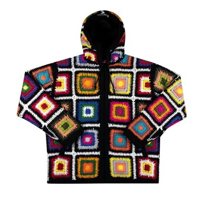 Pre-owned Supreme Crochet Hooded Zip Up Sweater 'multicolor' | Multi-color | Men's Size S