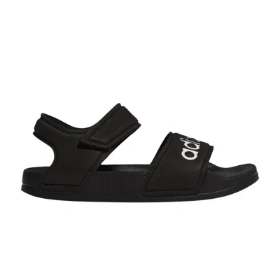 Pre-owned Adidas Originals Adidas Adilette Sandal K 'core Black' | Kid's Size 12