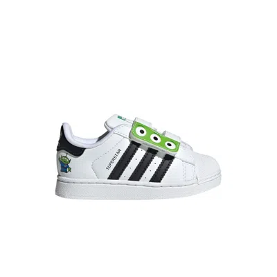 Pre-owned Adidas Originals Adidas Toy Story X Superstar 2 Comfort Closure I 'alien' | White | Infant Size 7.5