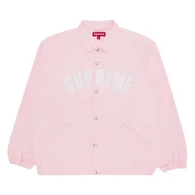Pre-owned Supreme Arc Denim Coaches Jacket 'light Pink' | Men's Size M